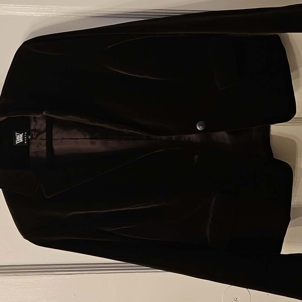 Worth Velvet Jacket Gorgeous Upscale 12